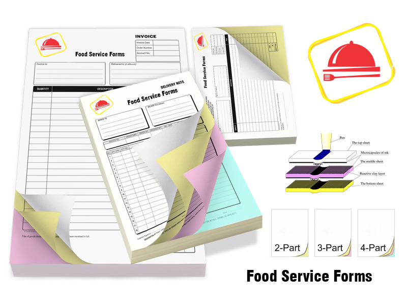 Custom Food Service Forms printing Dubai Custom Food Service Forms printing Dubai