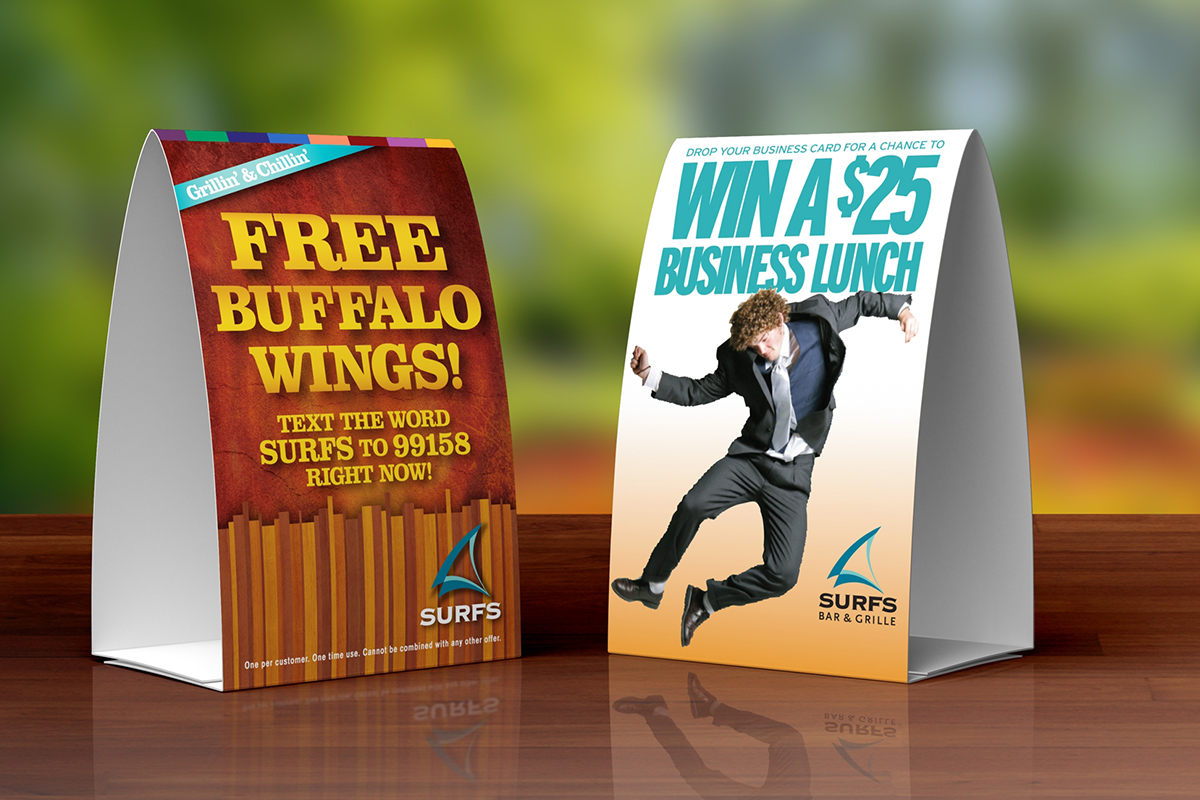 Custom Custom Table Tents printing Dubai